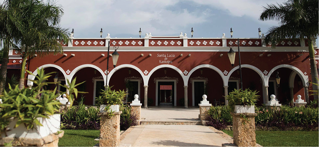 Jardines y arquitectura de Hacienda Kantoyná